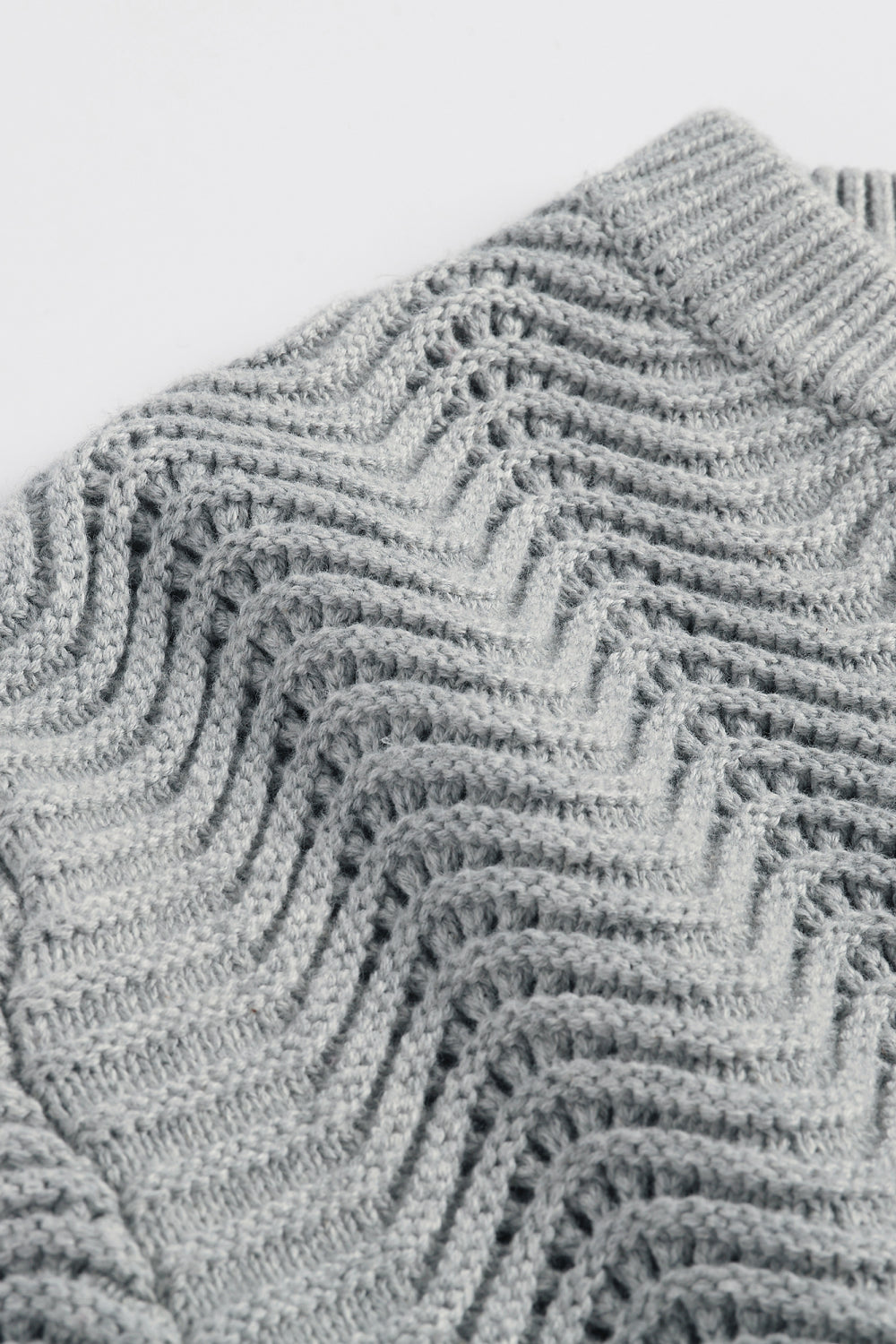 Grey Shale Stitch Sweater