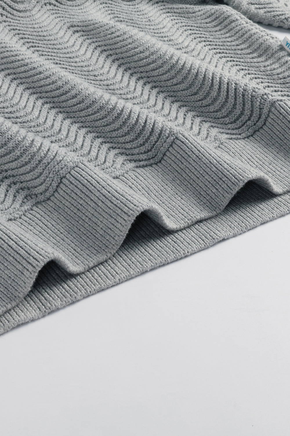 Grey Shale Stitch Sweater