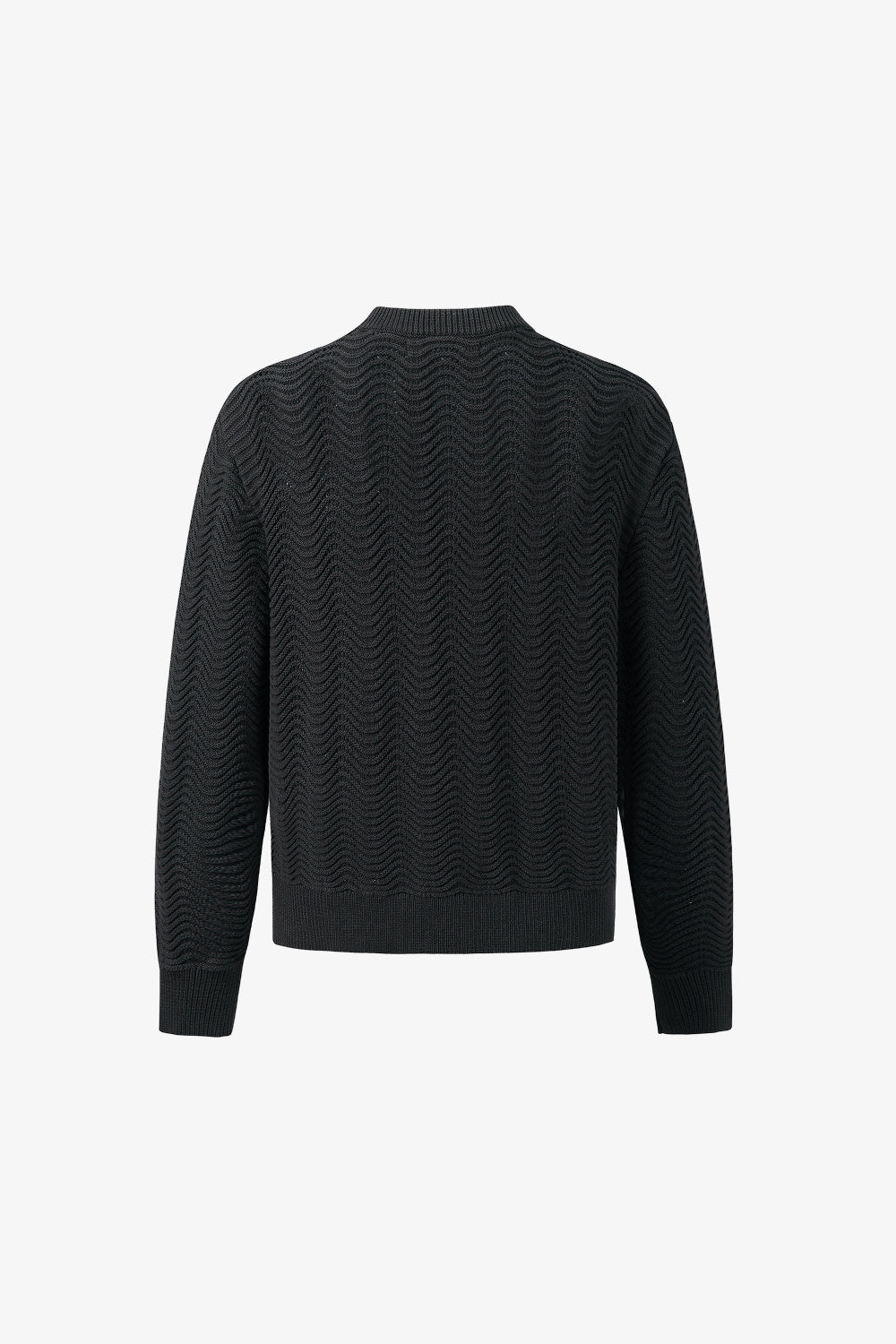 Black Shale Stitch Sweater