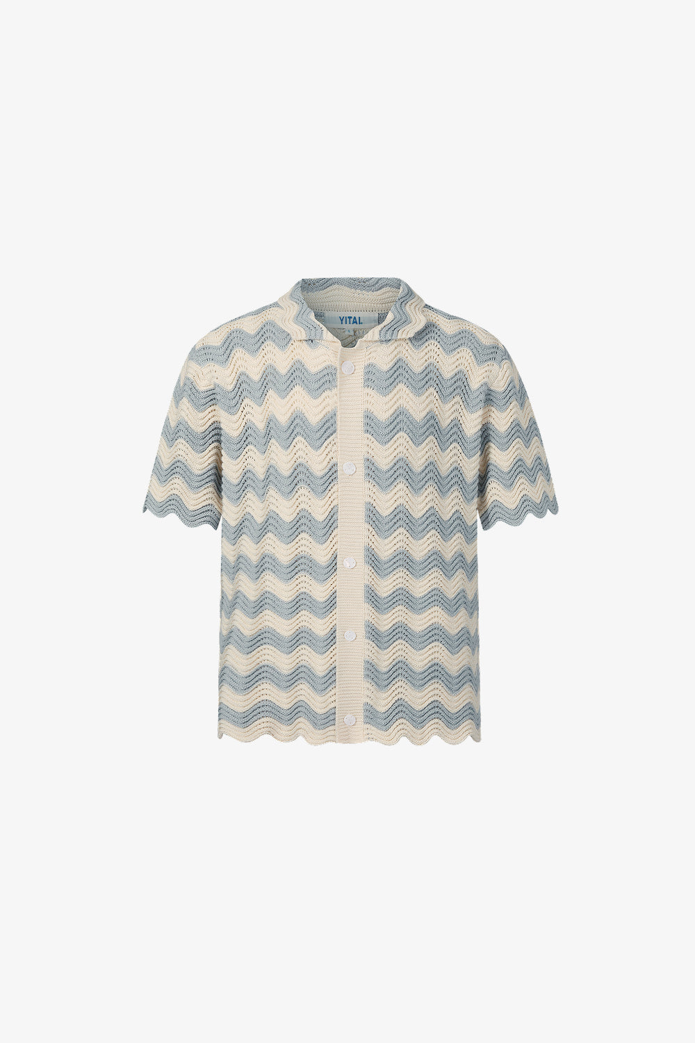 Grey shale stitch Button-Up