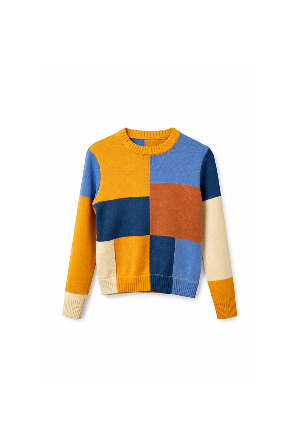 Colorblock Patchwork Sweater - Sample Sale Piece