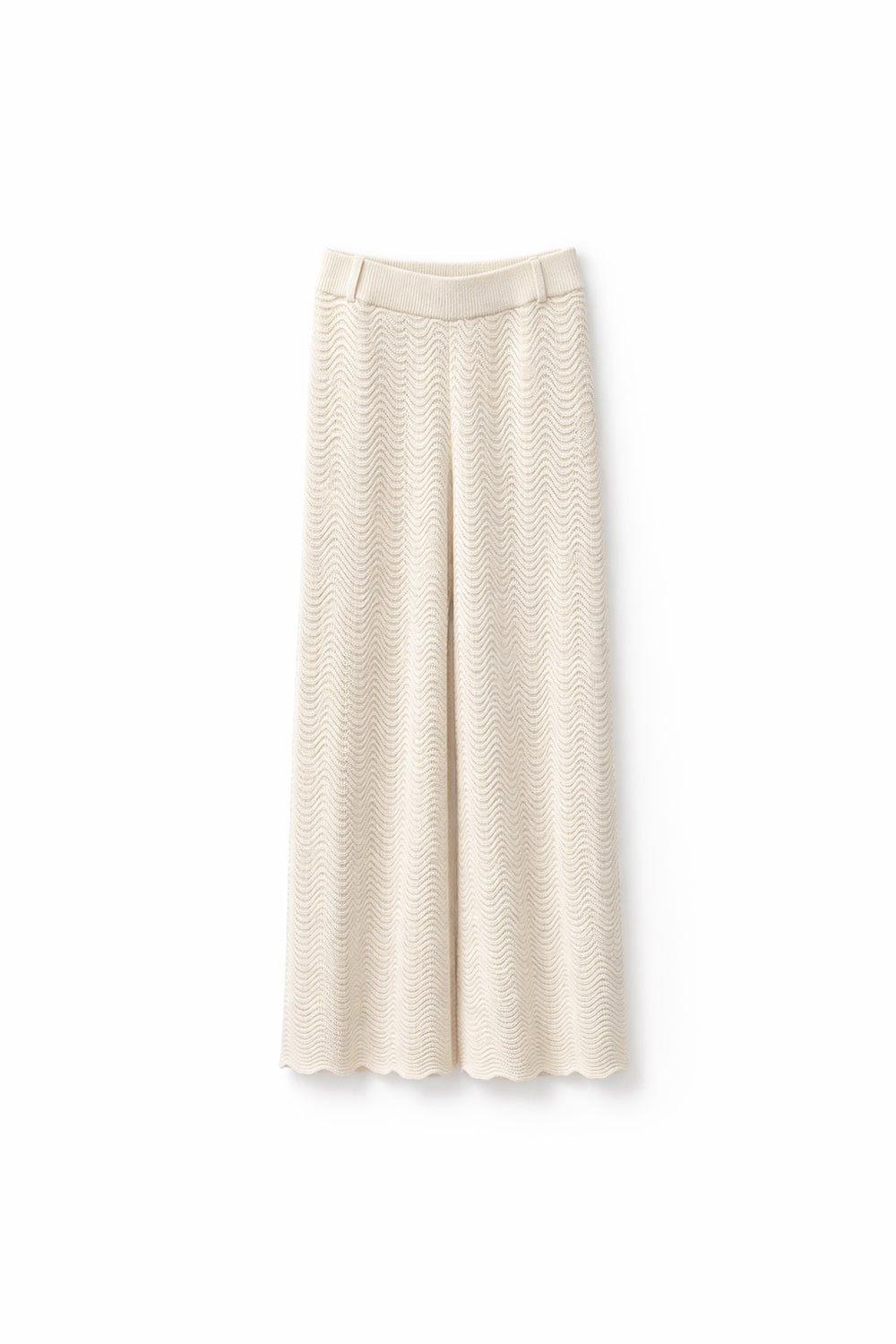 Shale Stitch Pants Cream - Sample Sale Piece