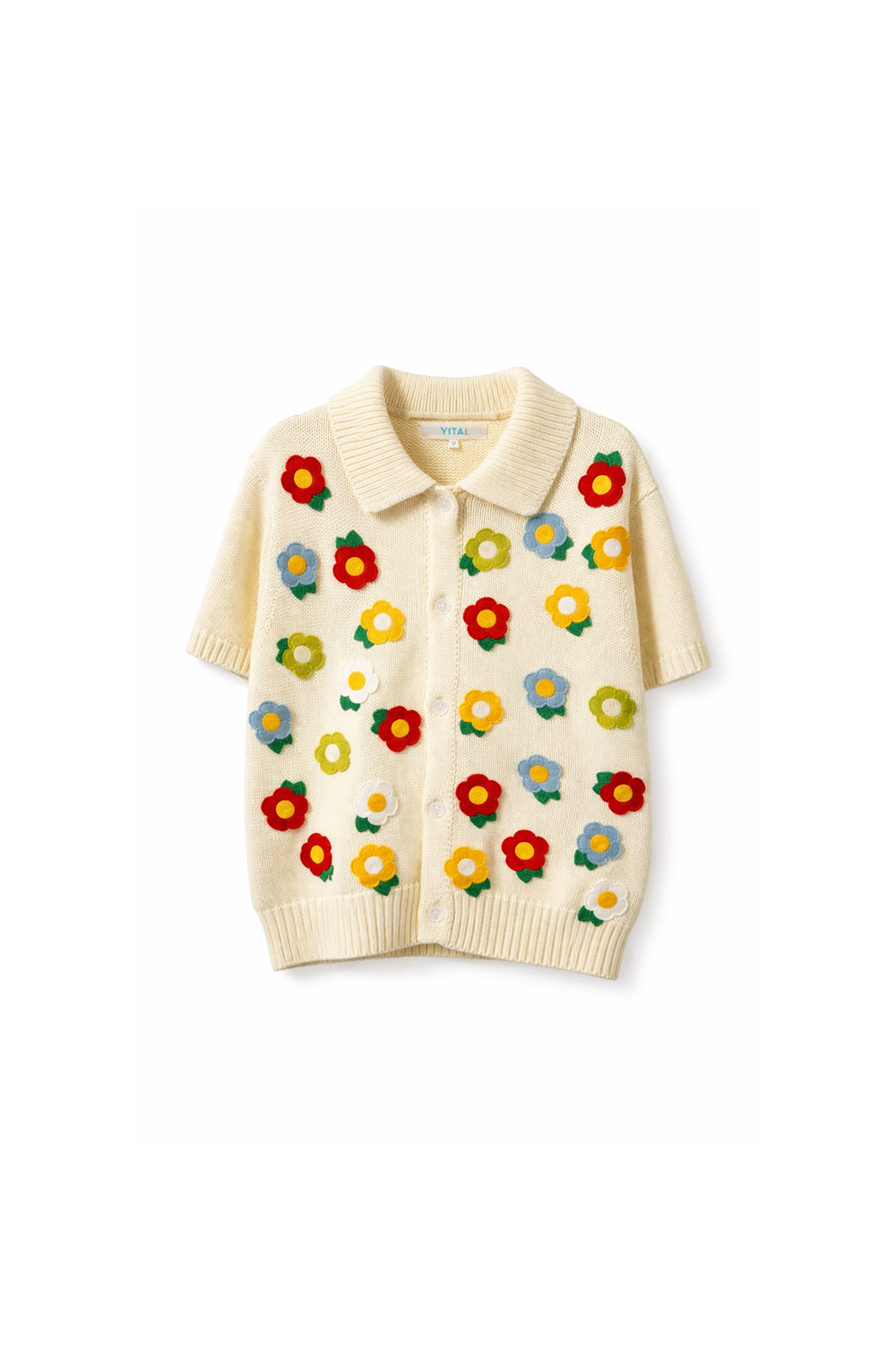 Floral Applique Shirt - Sample Sale Piece