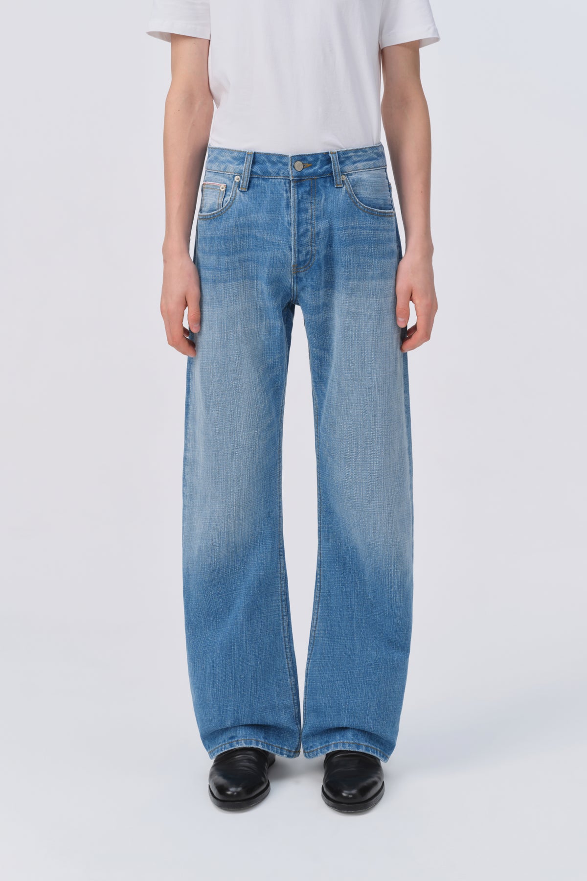 Light Wash Slub Selvedge Bootcut Denim