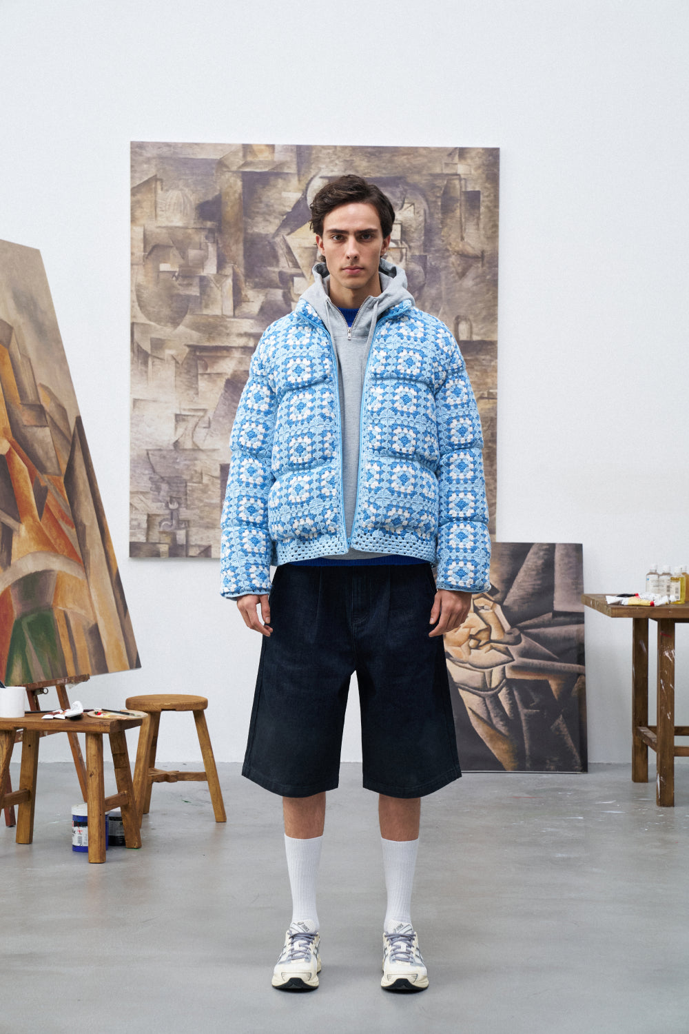 Crochet Square Puffer