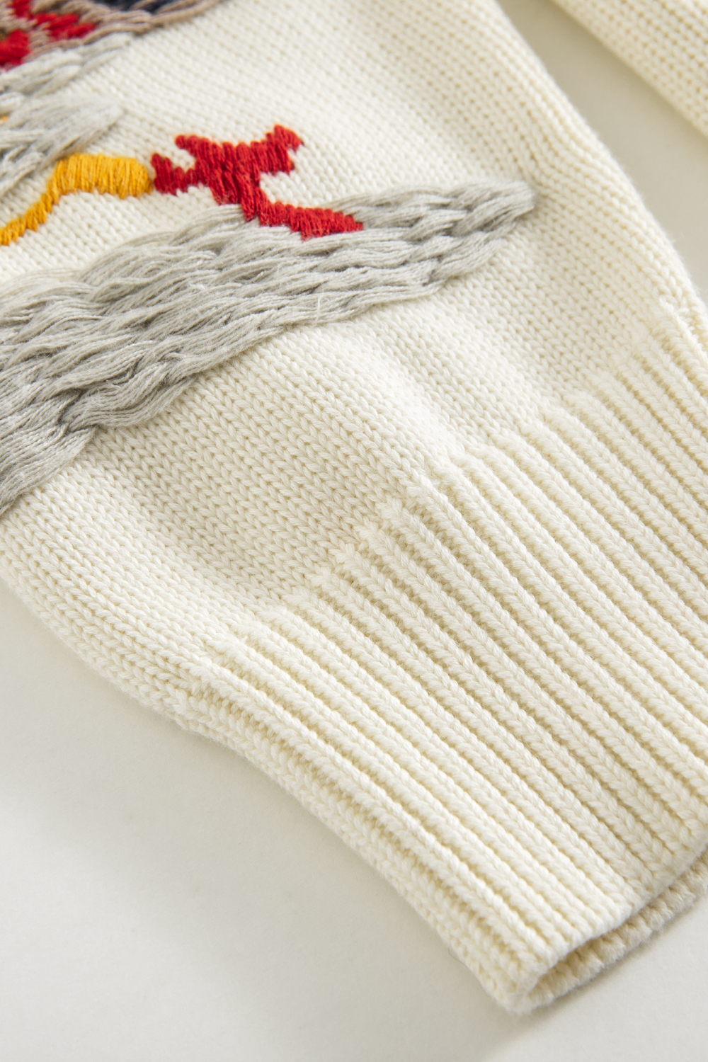 Sakura Blossom Embroidered Knit Sweater
