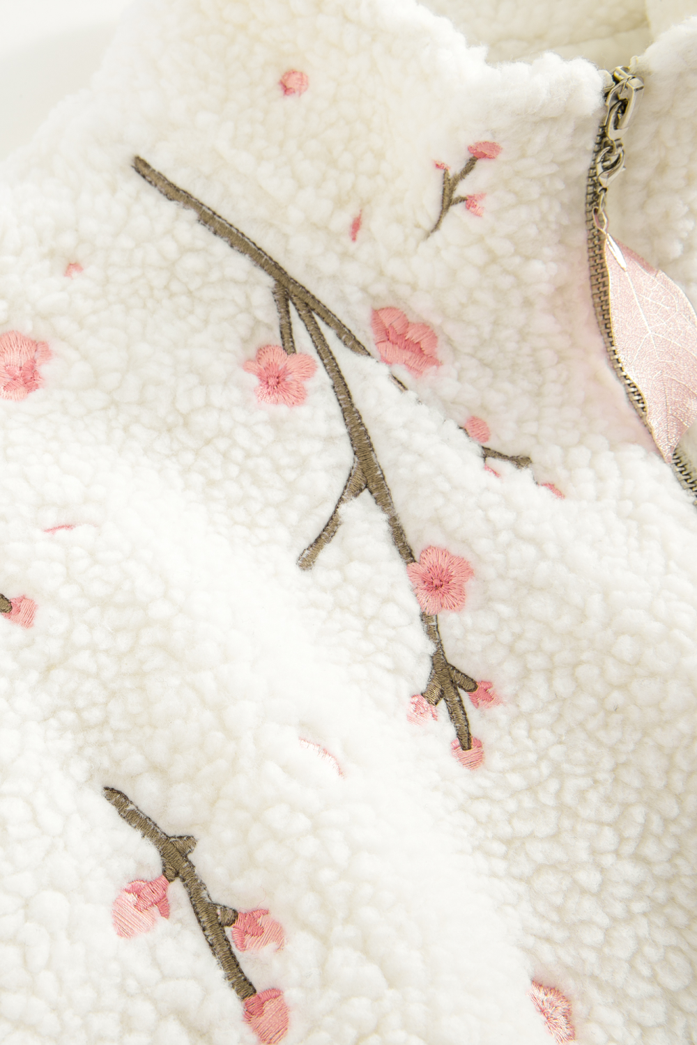 Sakura Embroidery Fleece