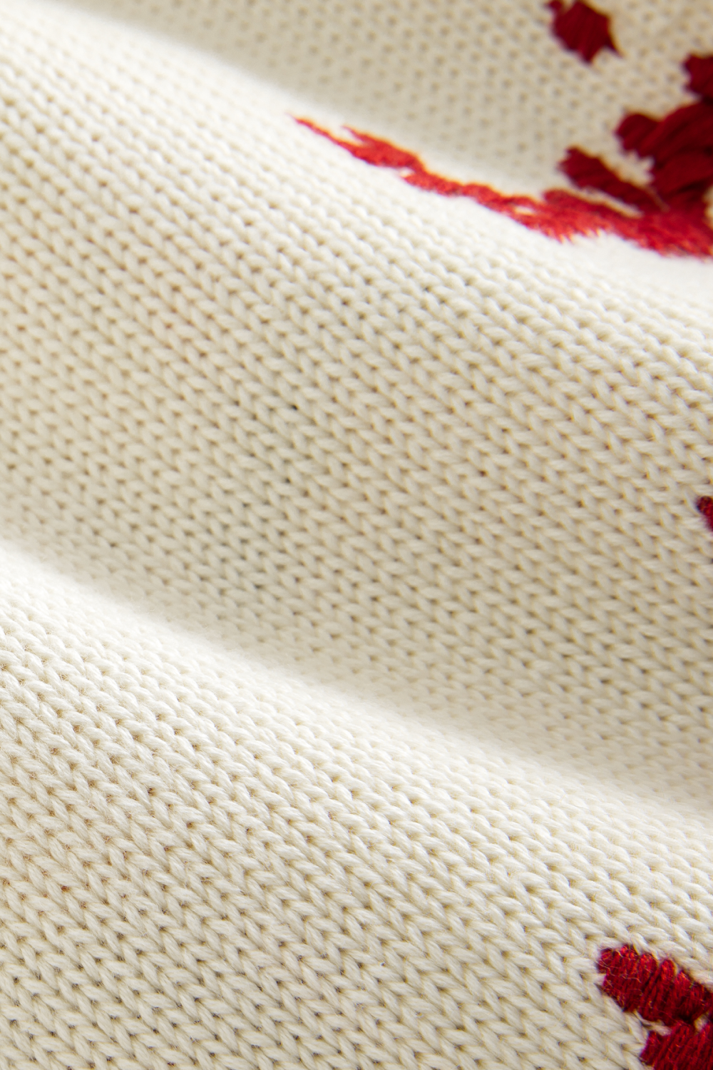Sakura Blossom Embroidered Knit Sweater