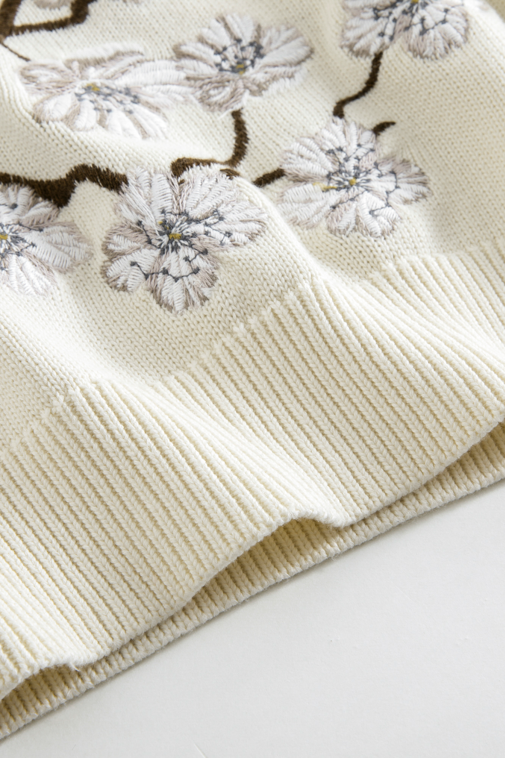 Magnolia Embroidered Knit Sweater