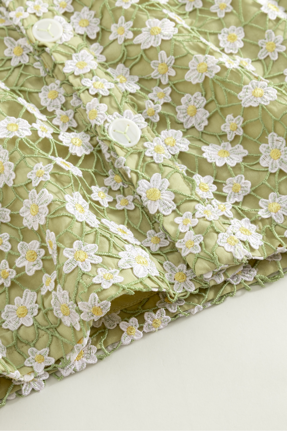 Daisy Bloom Guipure Shirt