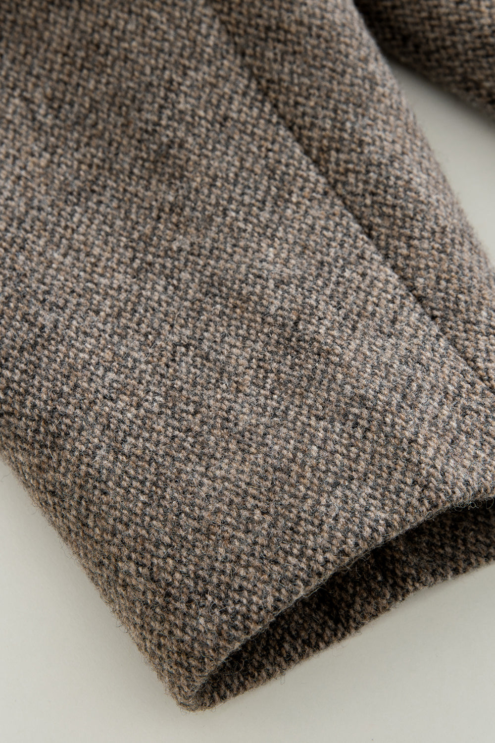 Contrast Collar Wool Jacket