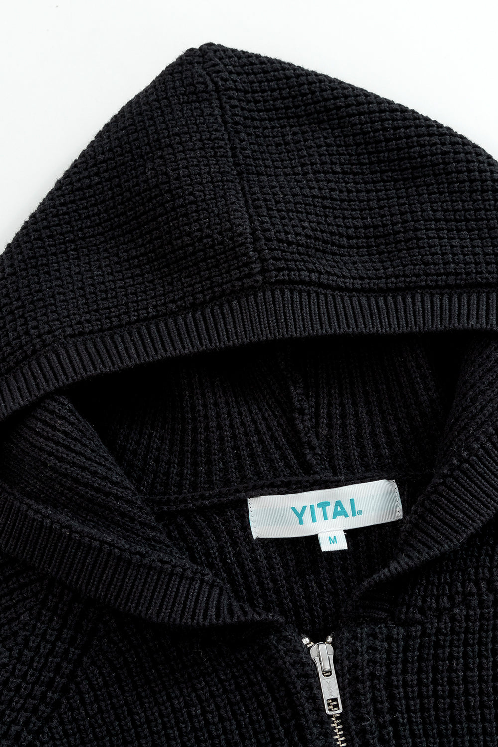Waffle Knit Zip Hoodie