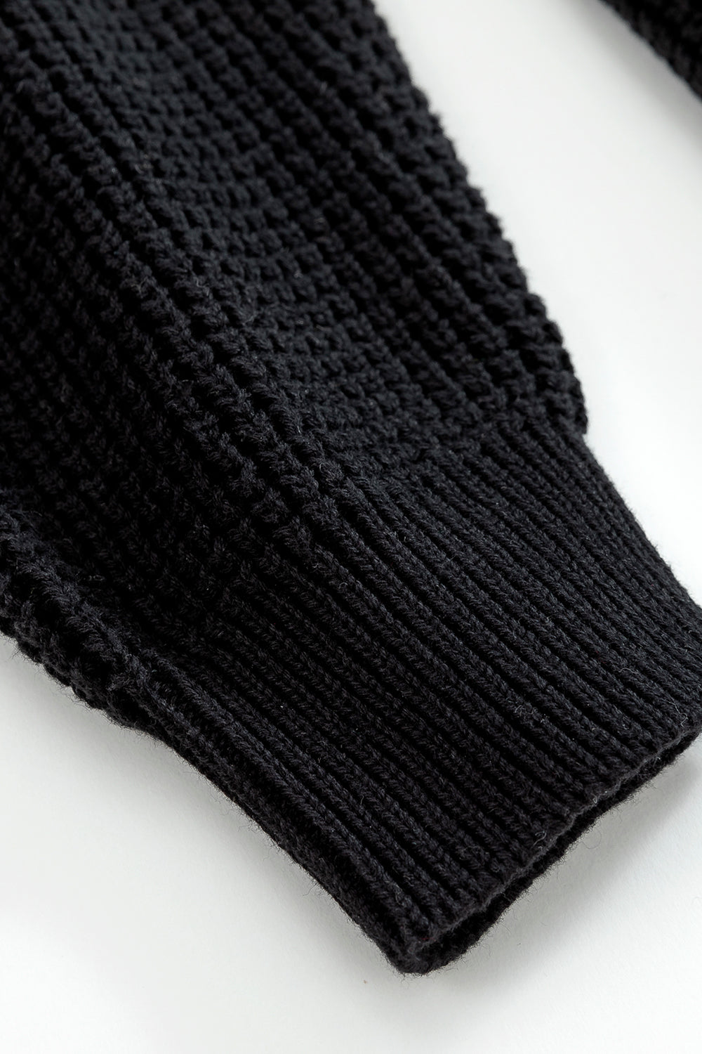 Waffle Knit Zip Hoodie