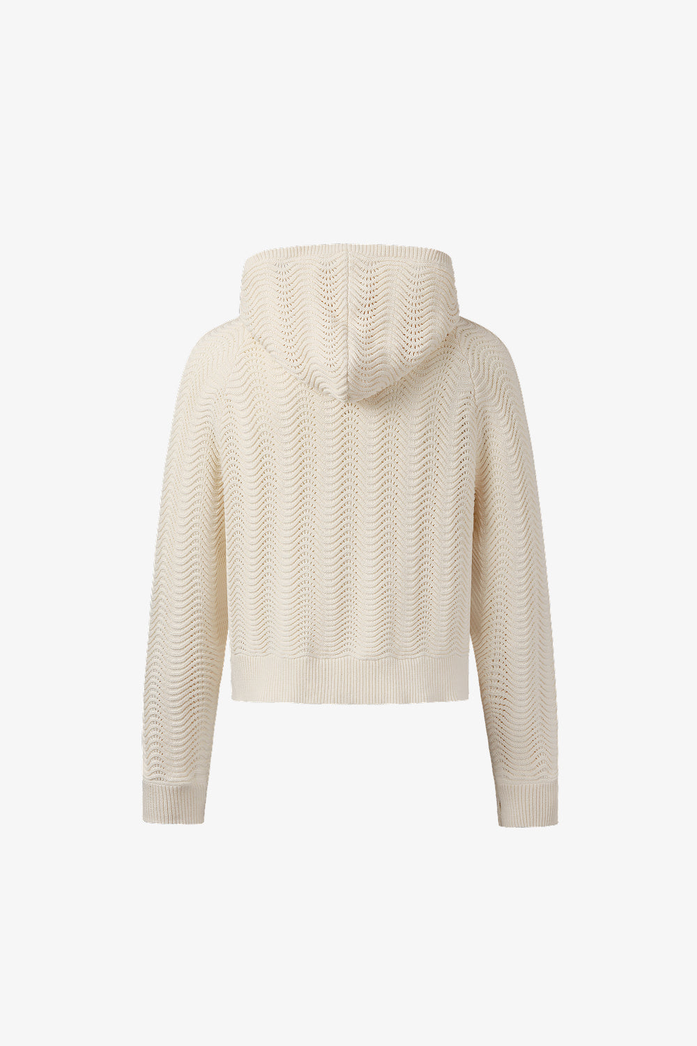 Cream Shale Stitch Hoodie