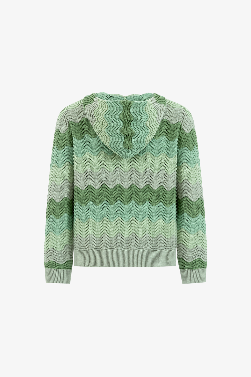 Meadow Wave Knit Hoodie