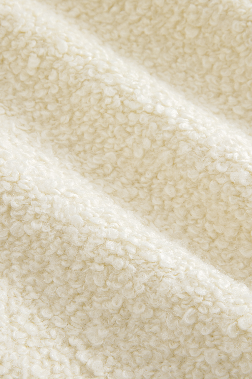 Cream Sherpa Shirt Jacket