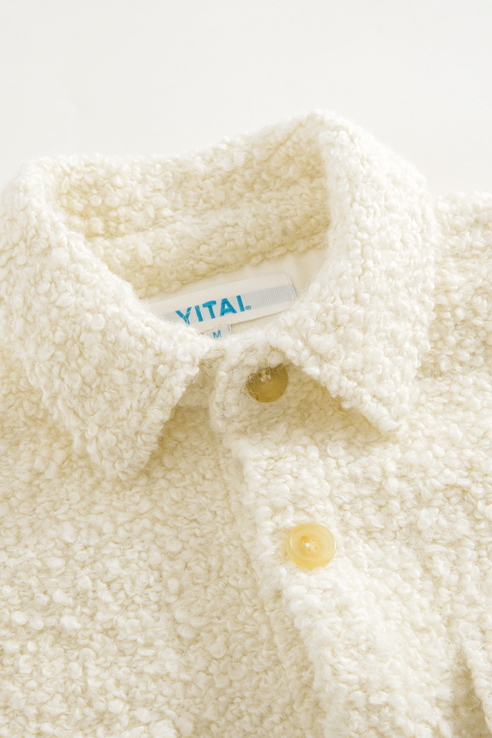 Cream Sherpa Shirt Jacket