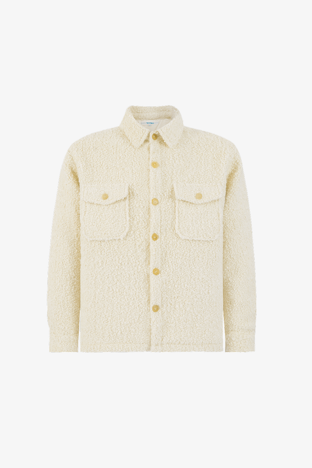Cream Sherpa Shirt Jacket