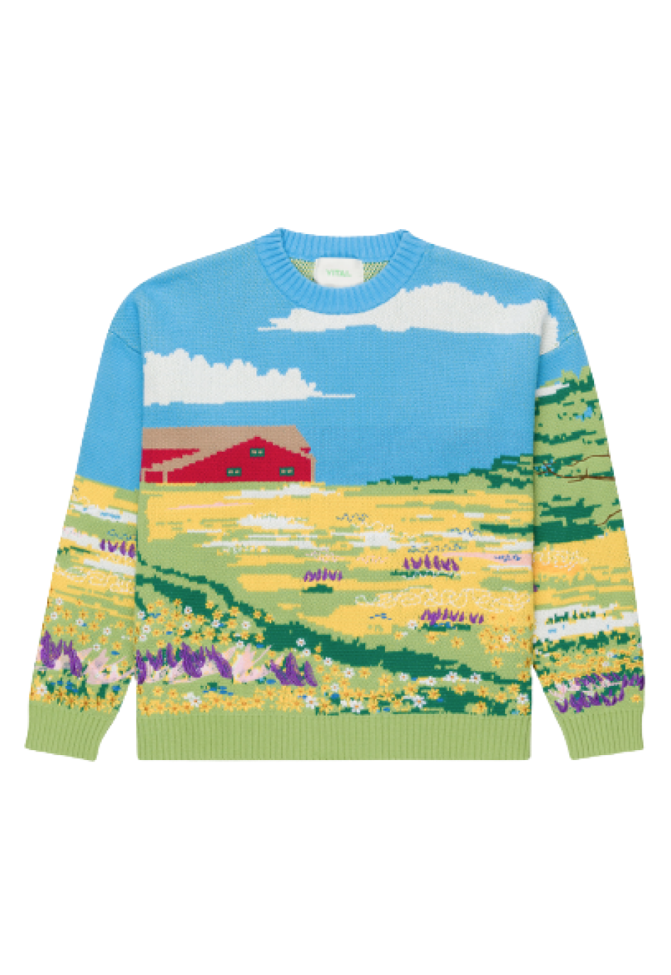 Farmland Embroidery Sweater