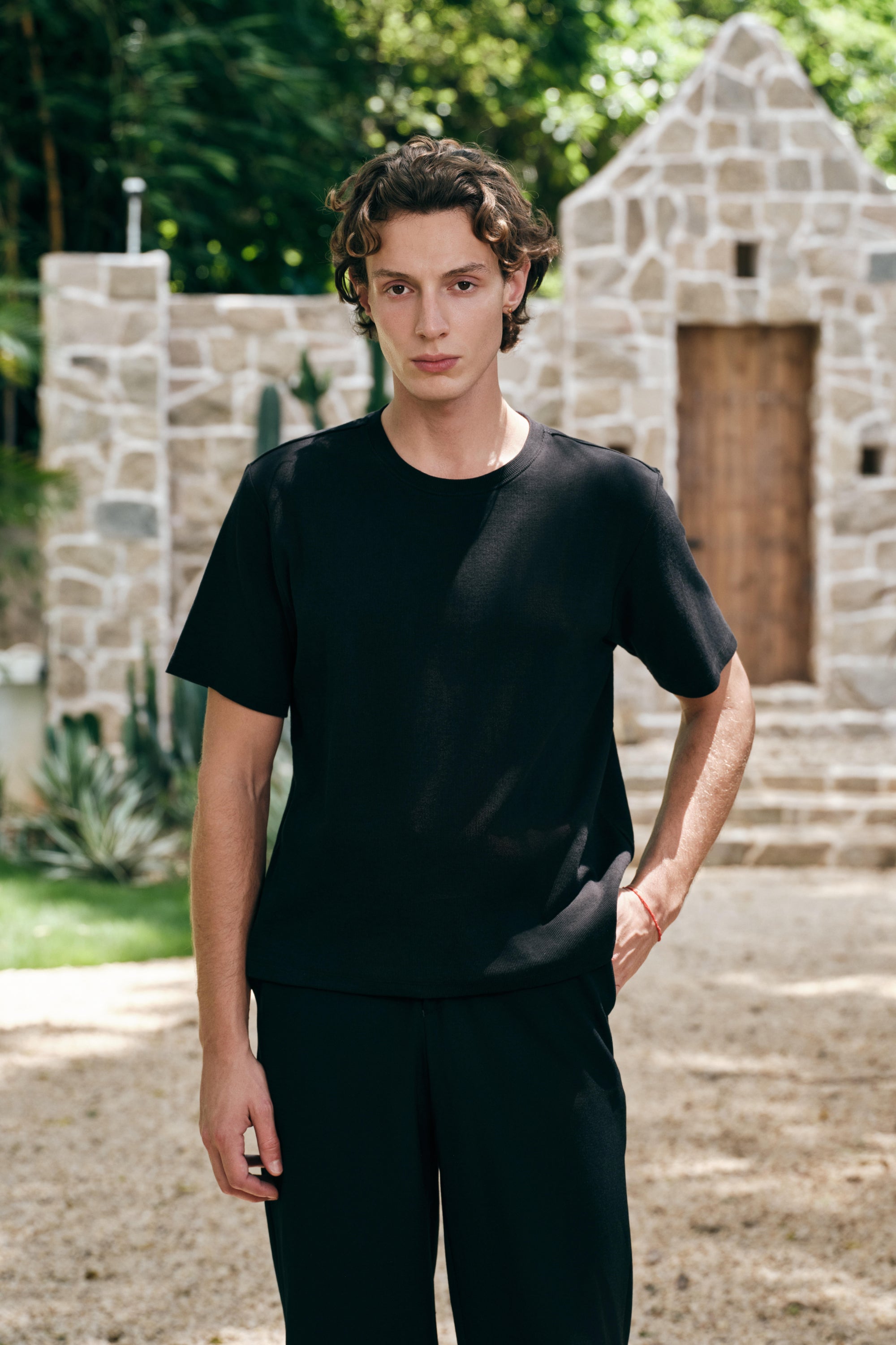 Rib Tee - Black