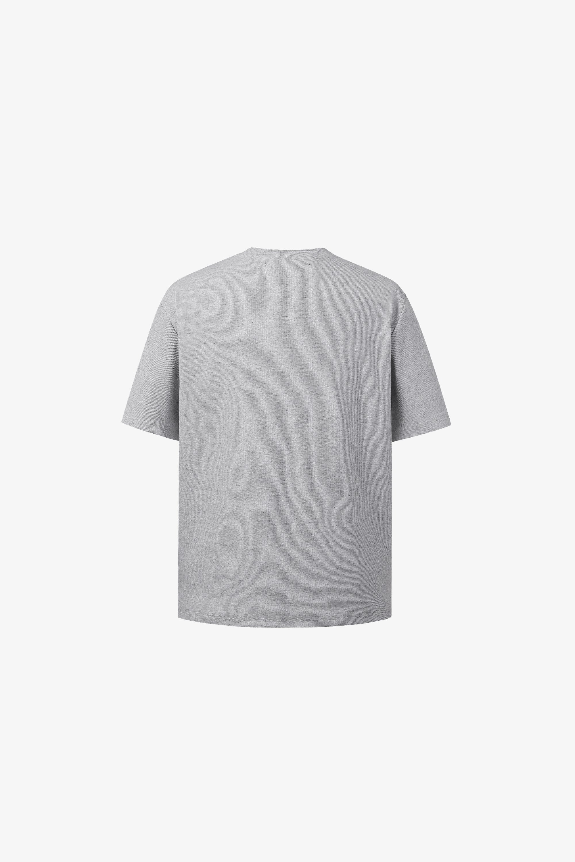 Rib Tee - Grey