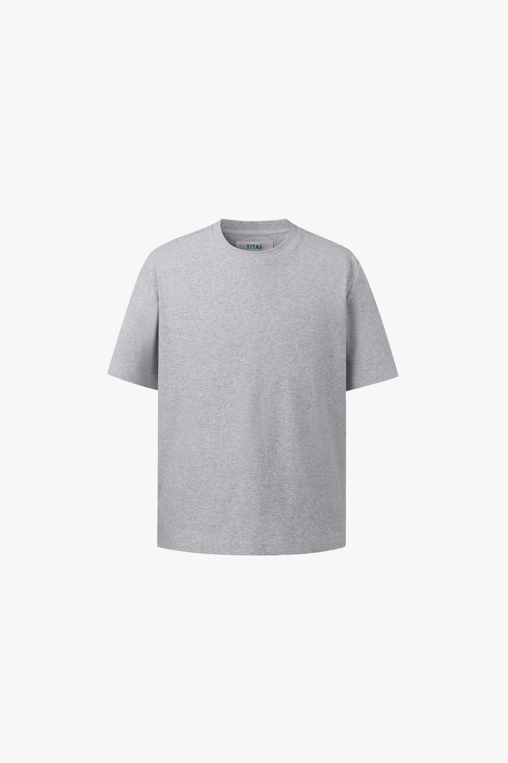 Rib Tee - Grey