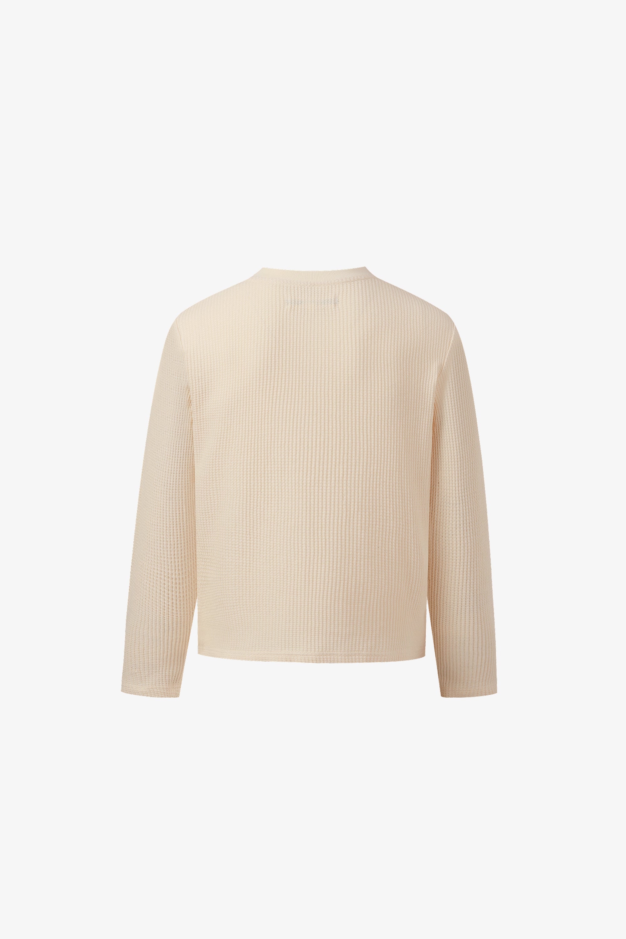 Waffle Henley - Ecru
