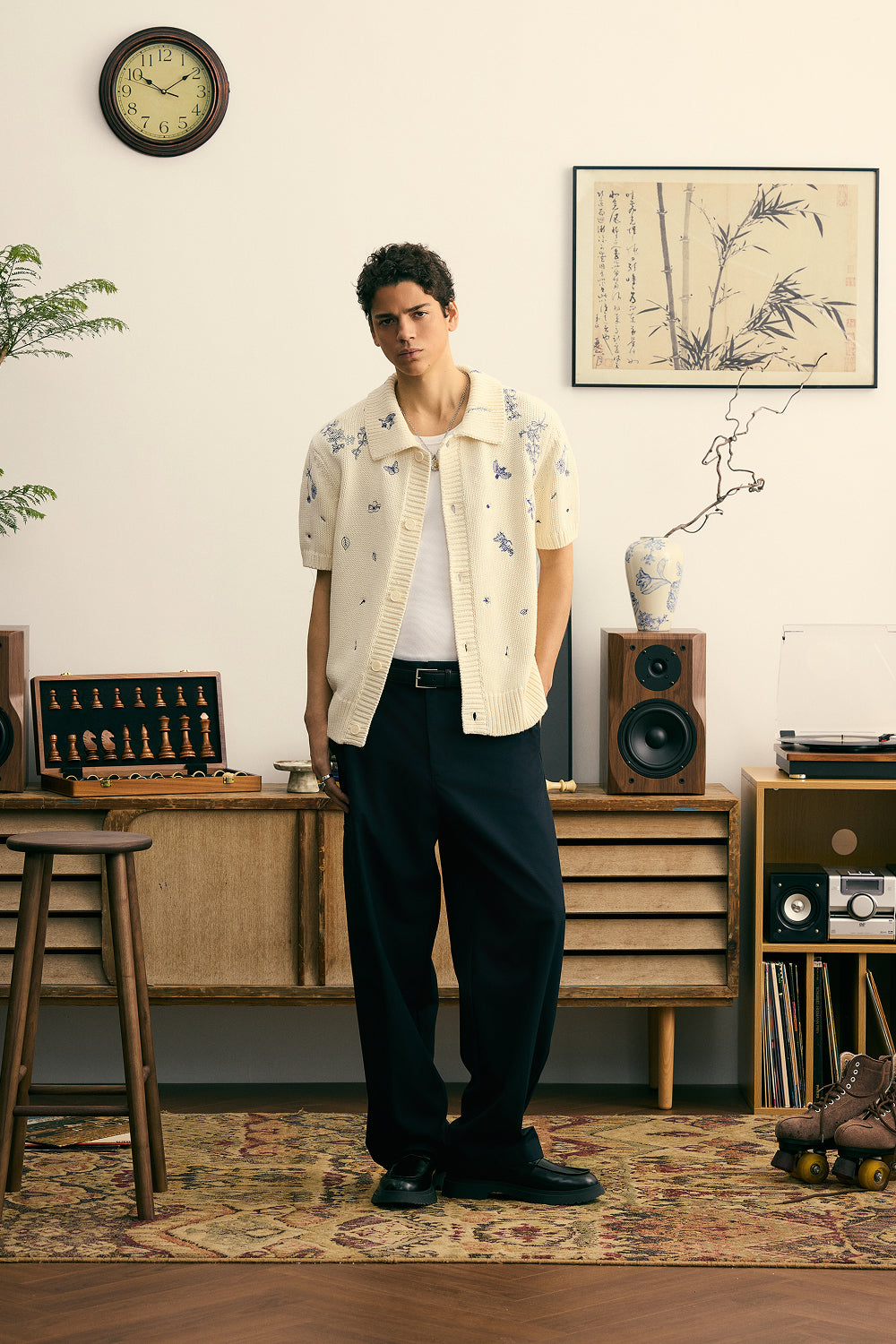 Fine China Button Up