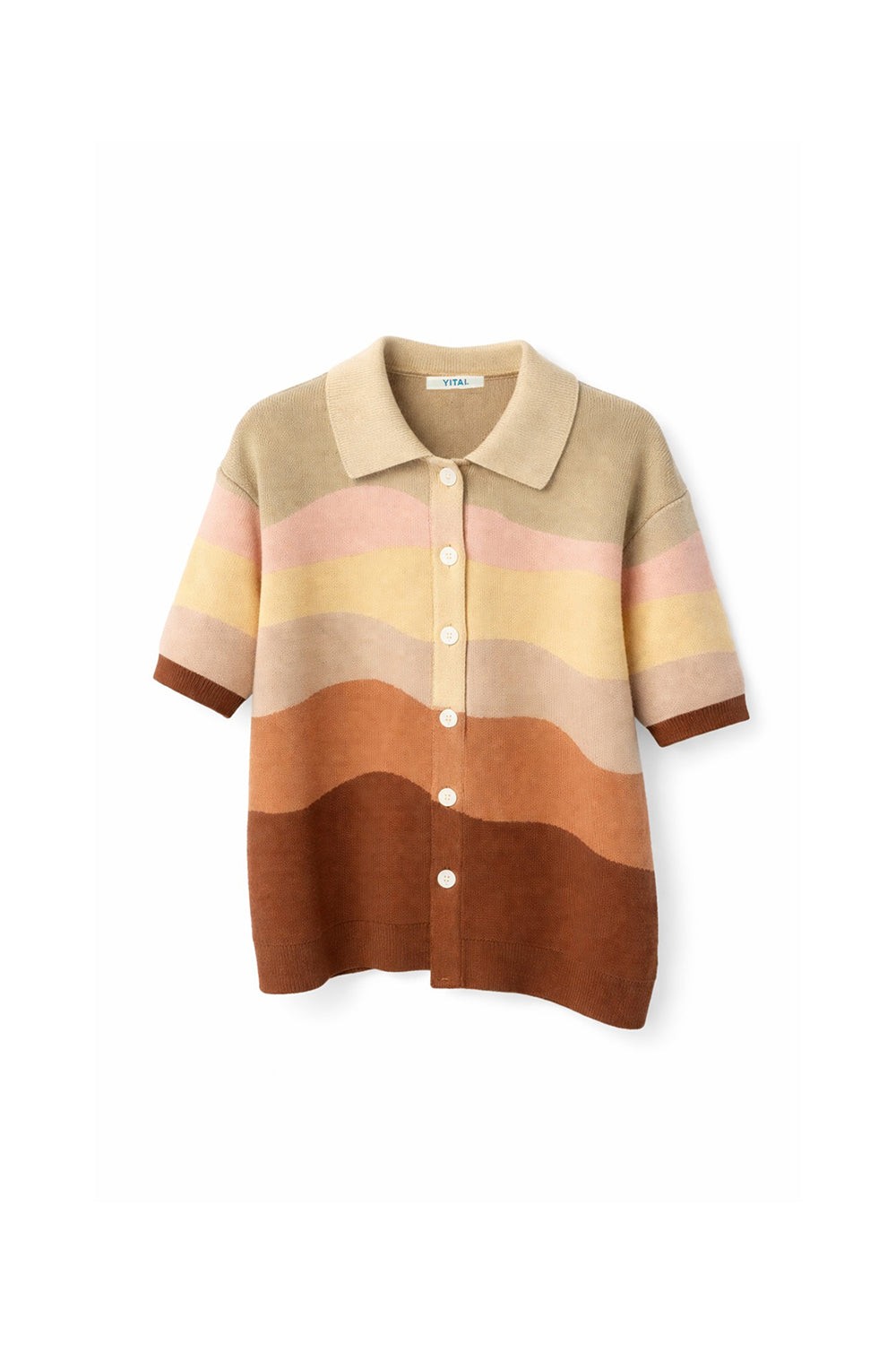 Beige Wave Shirt