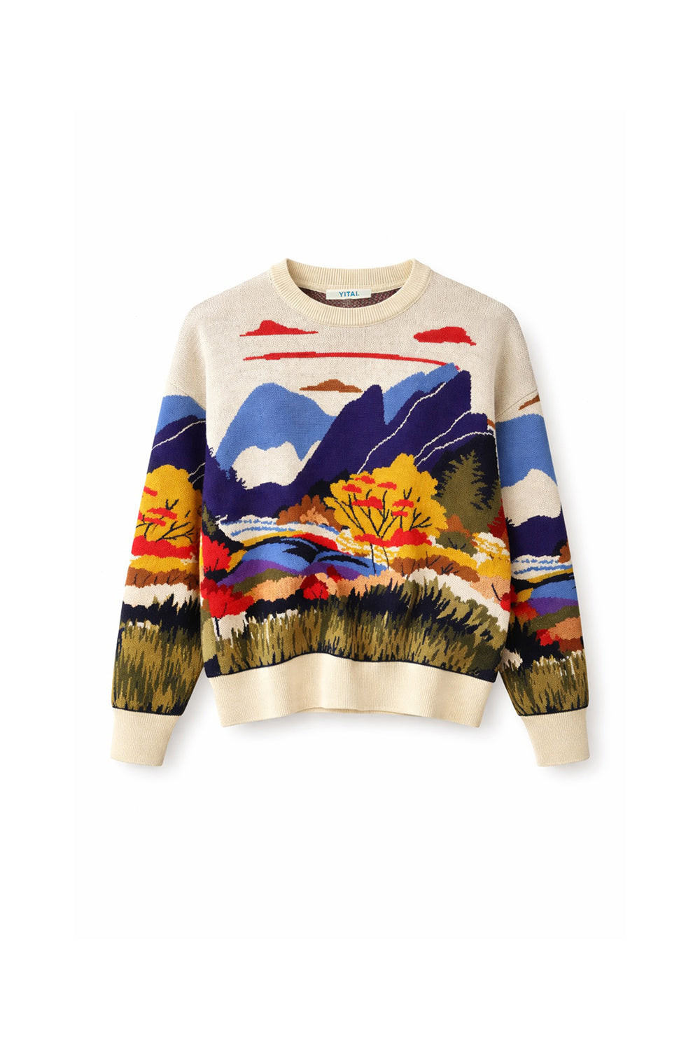 Jacquard Landscape Sweater