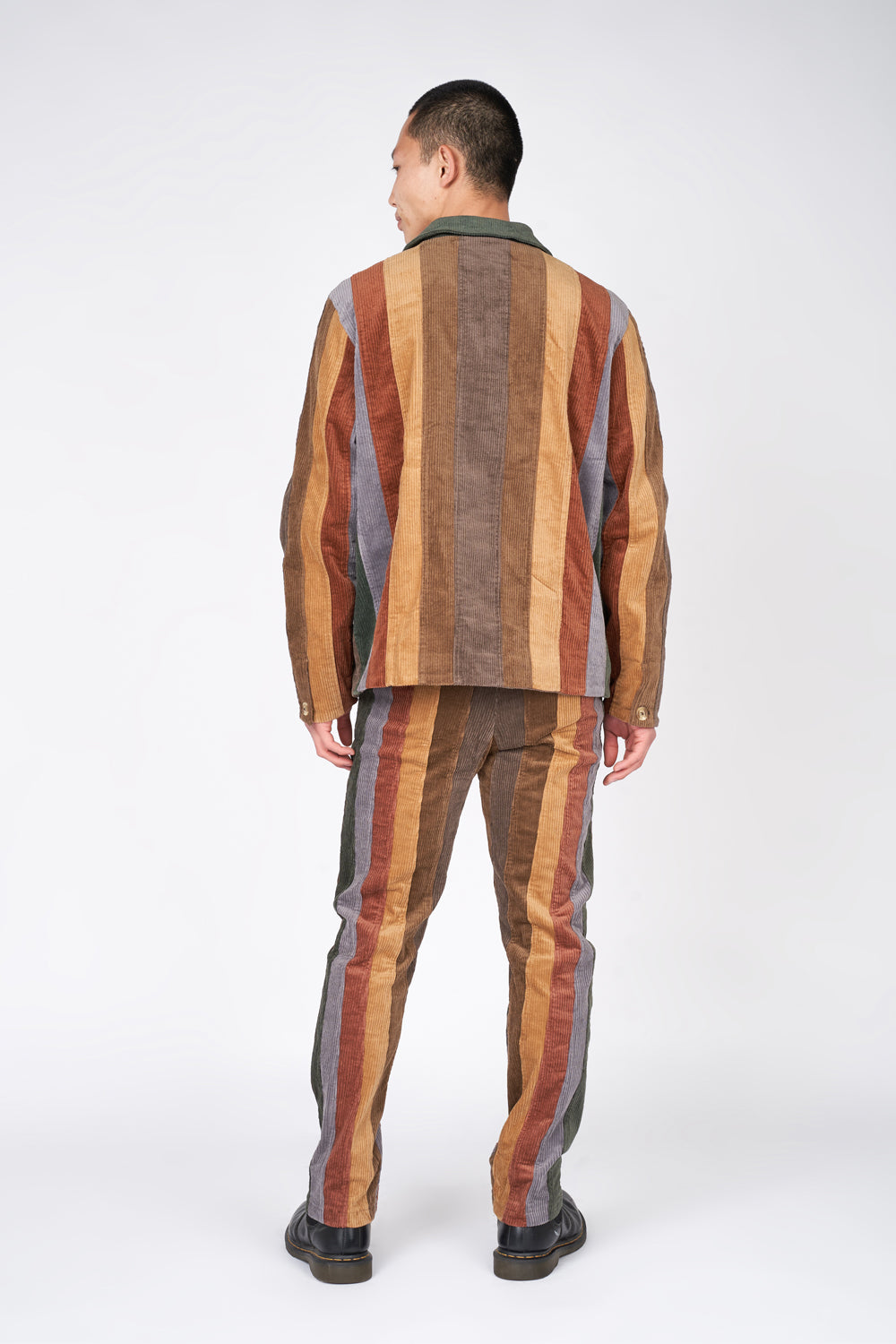 Vertical Paneled Corduroy Jacket