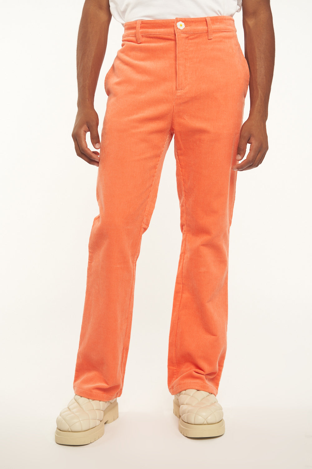 Conch Shell Corduroy Flared Trousers
