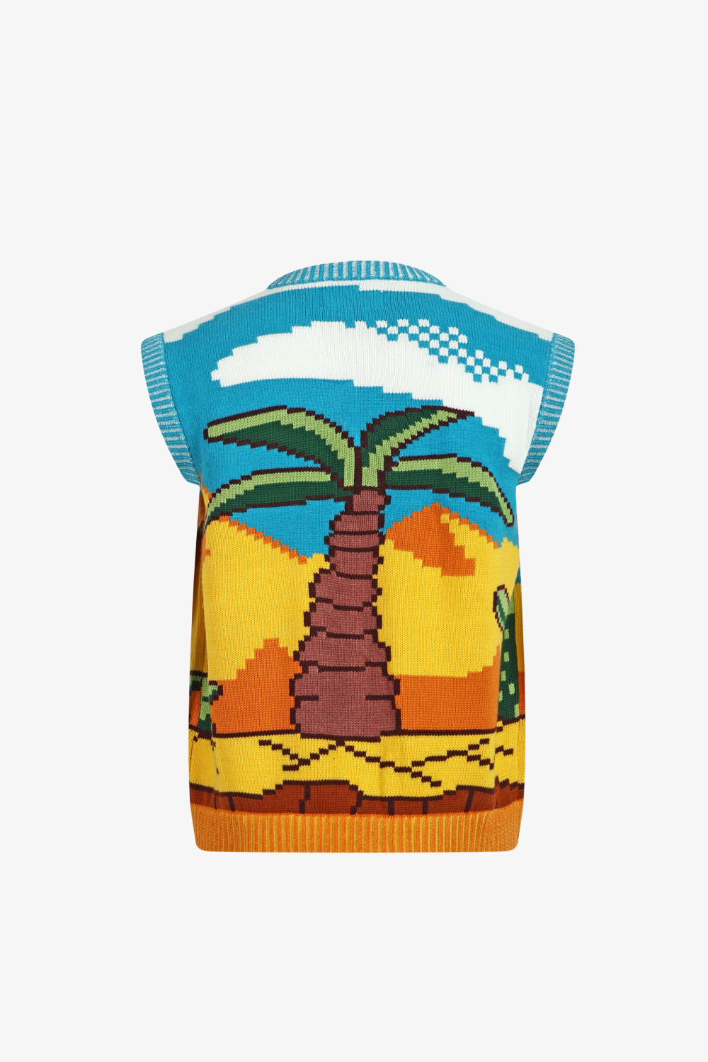 Out West! 8 Bit Knit Vest