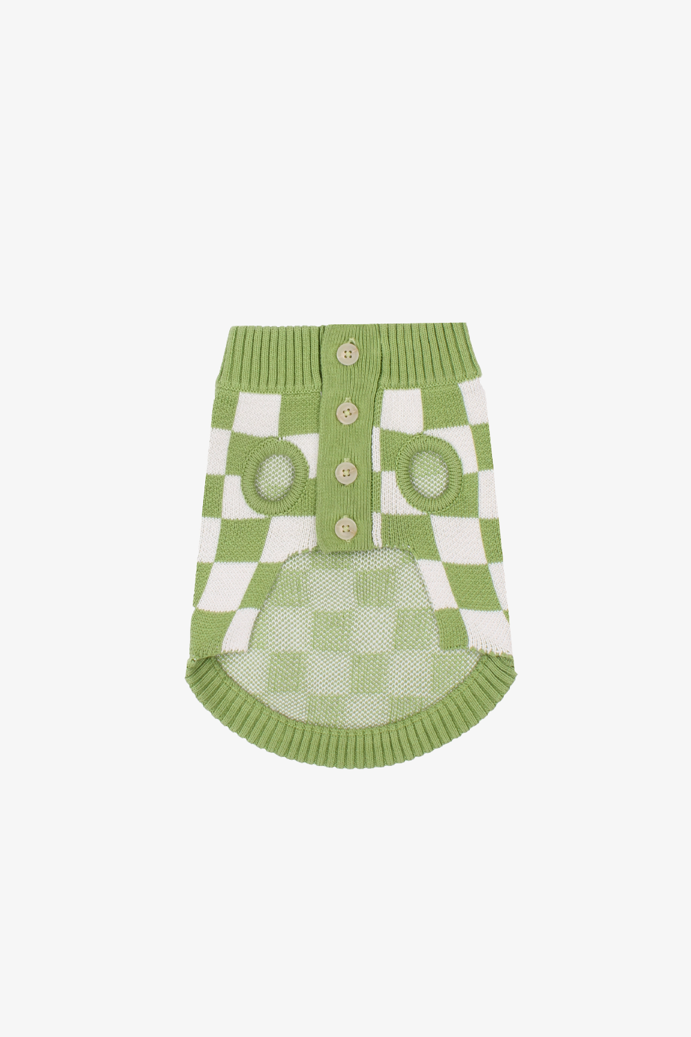 Green Ash Checkered Doggy Jumper