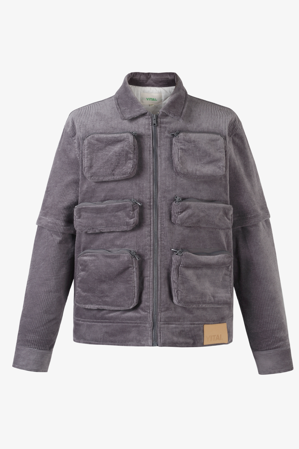 Grey Cargo Corduroy Jacket