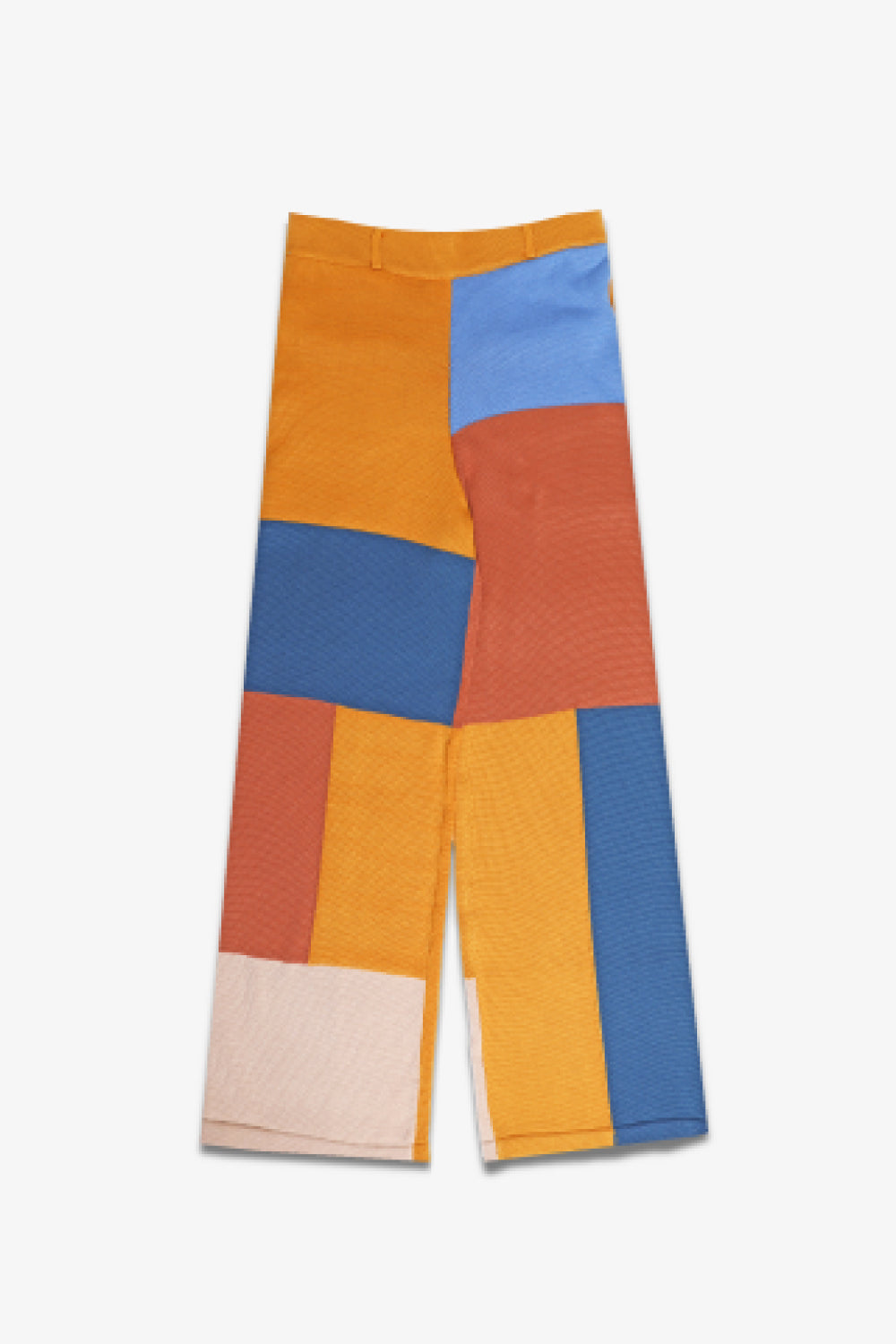 Patchwork Flared Pants