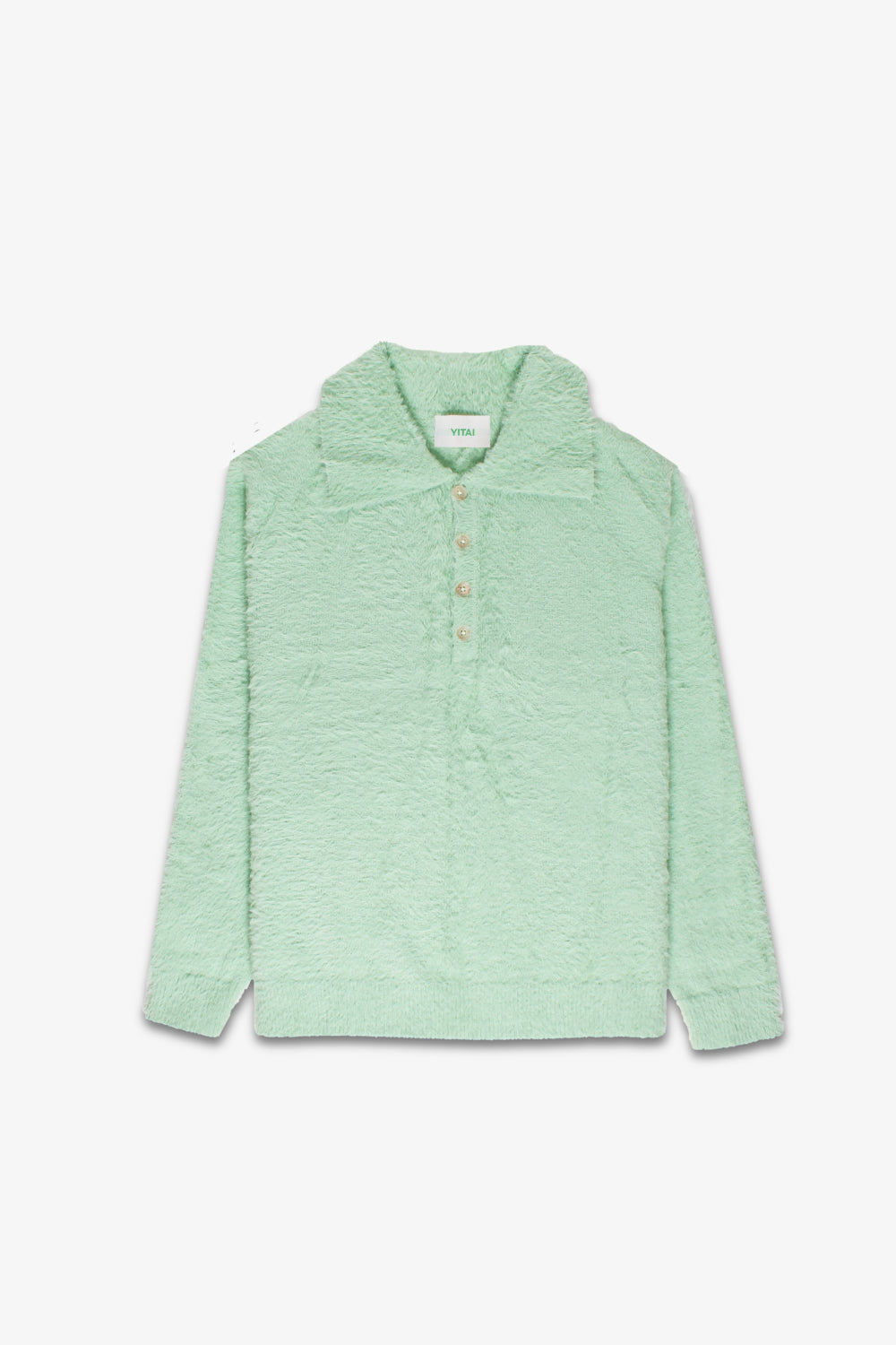 Mint Mohair LS Polo