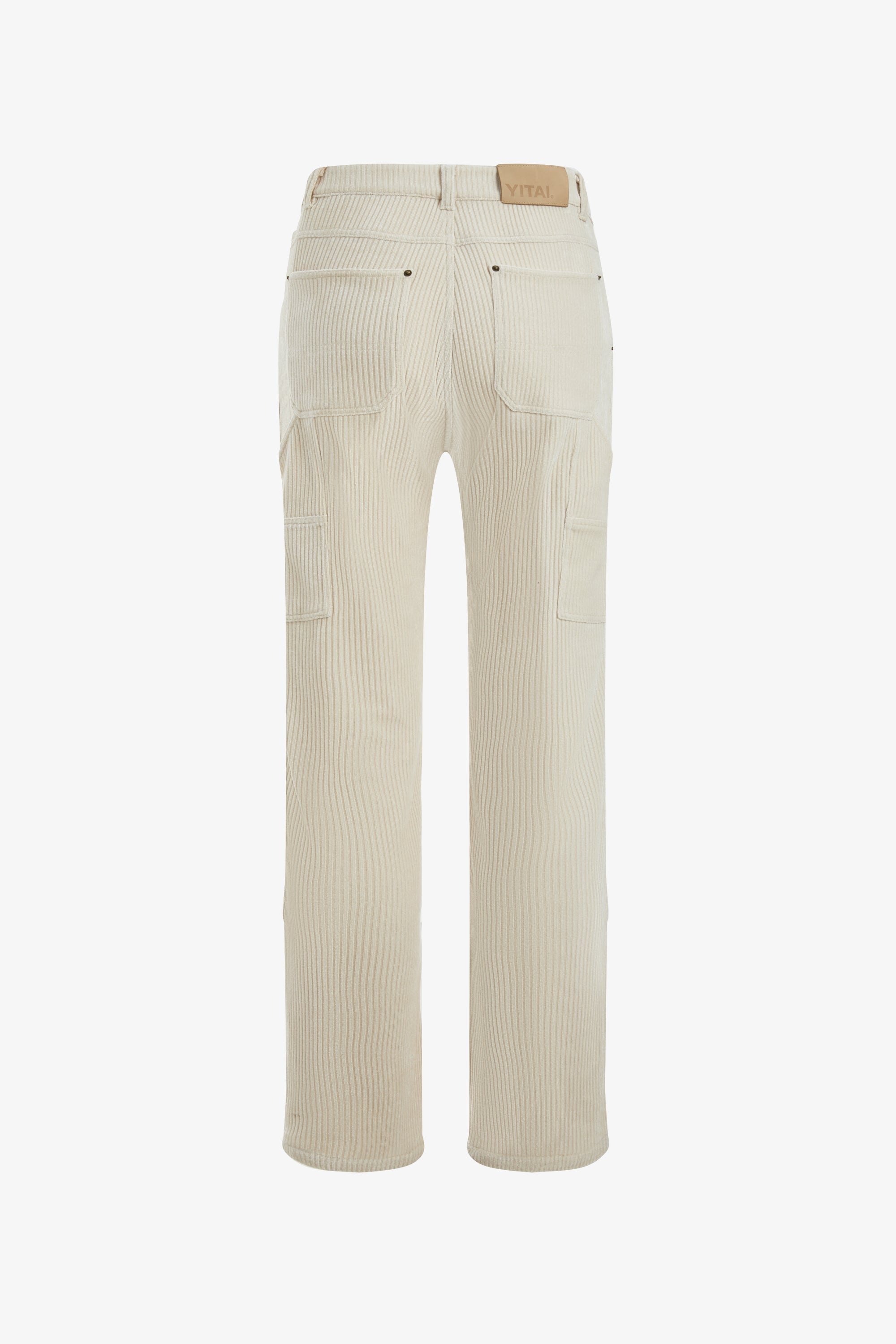 Oatmeal Corduroy Carpenter Pants