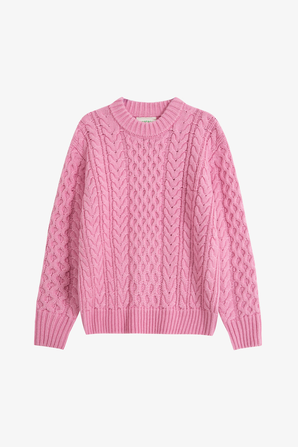 Raspberry Cable Sweater