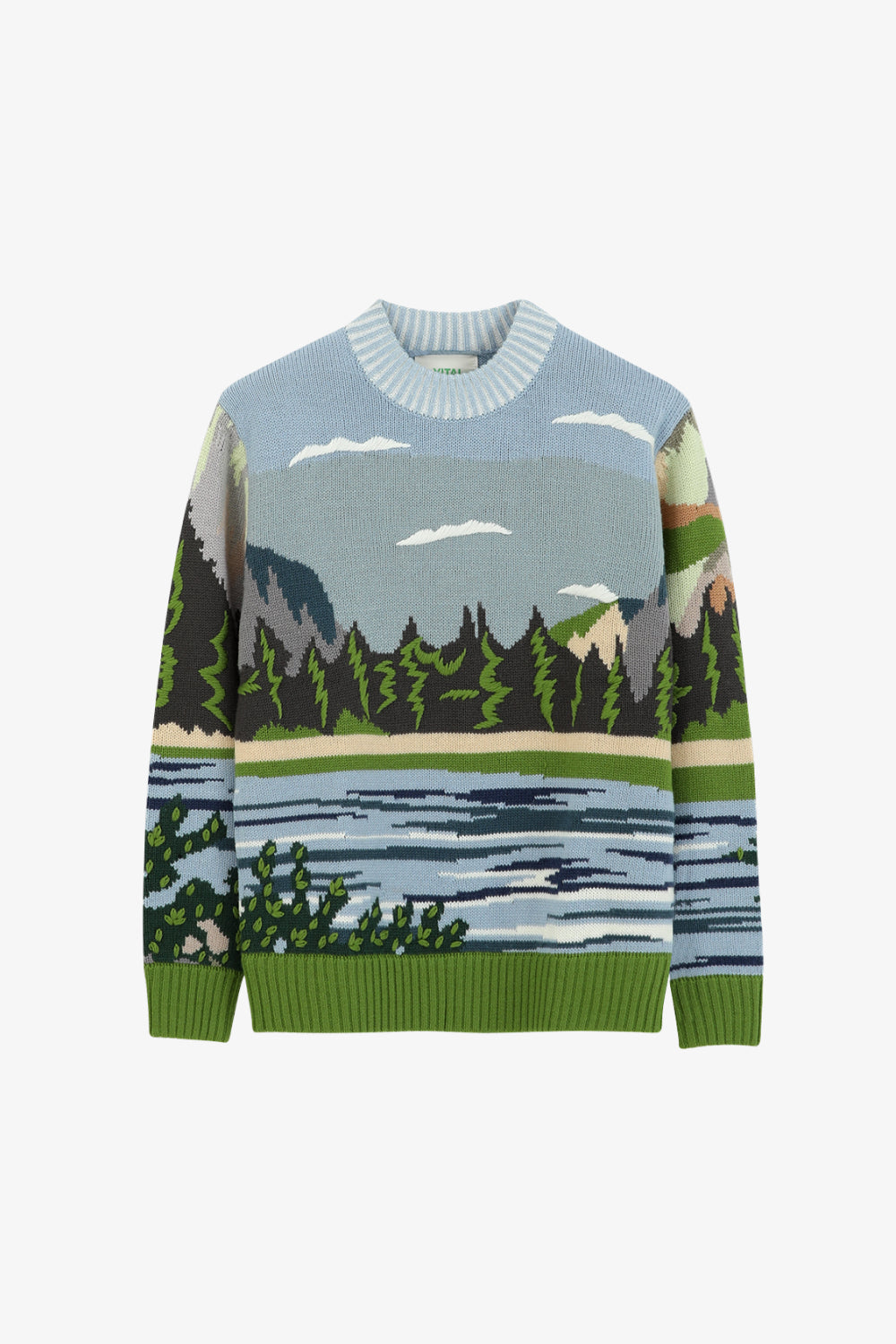 Yosemite Valley Hand Embroidery Sweater