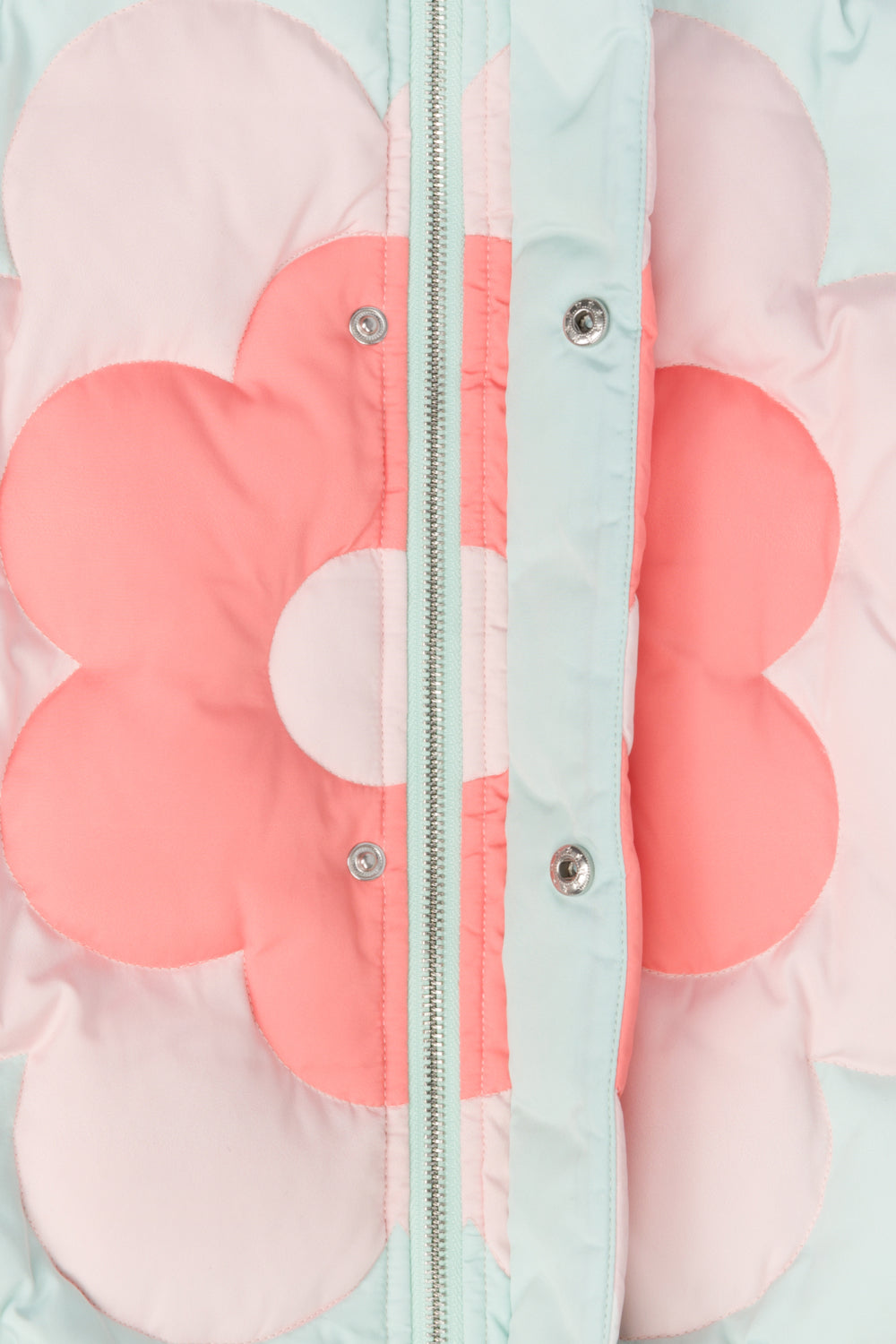 Pastel Bloom Quilted Puffer
