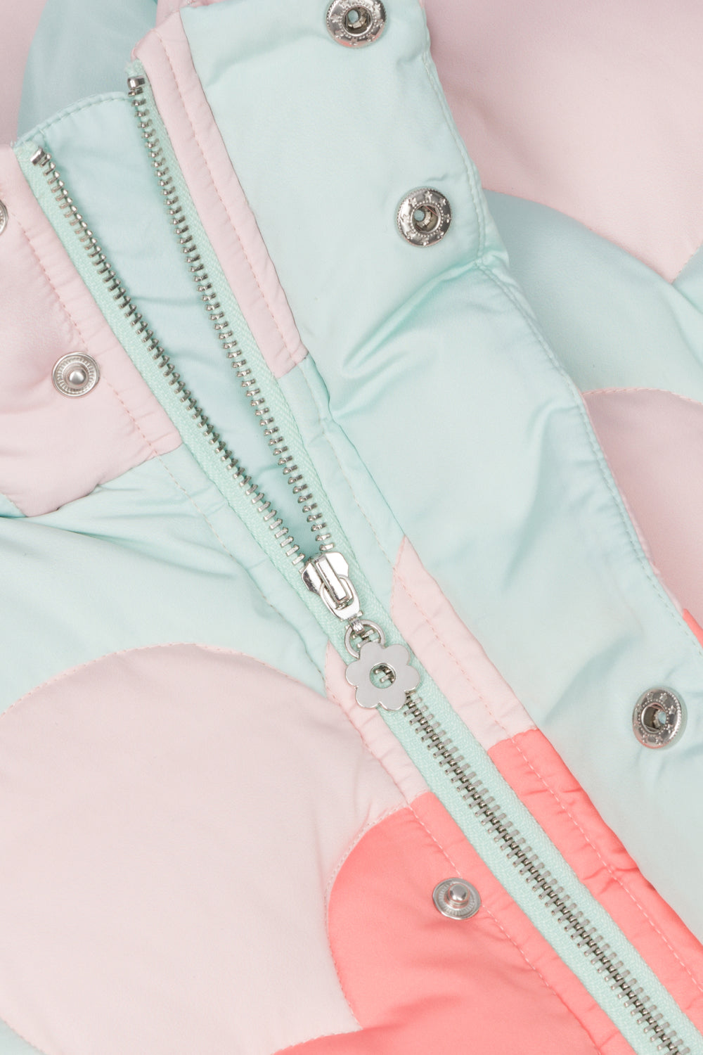 Pastel Bloom Quilted Puffer