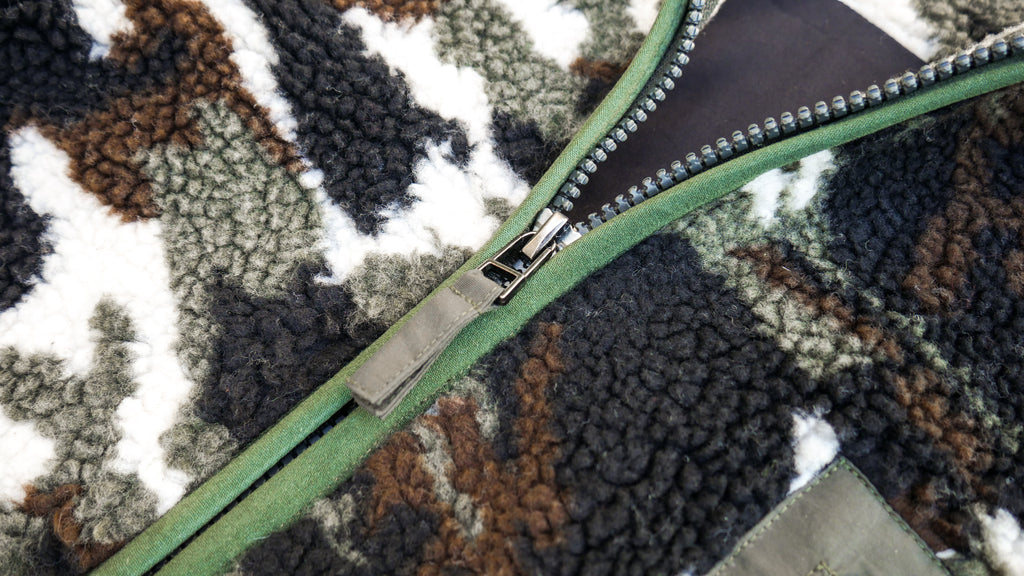 Woodland Camouflage Sherpa Full-Zip - Y.T.G