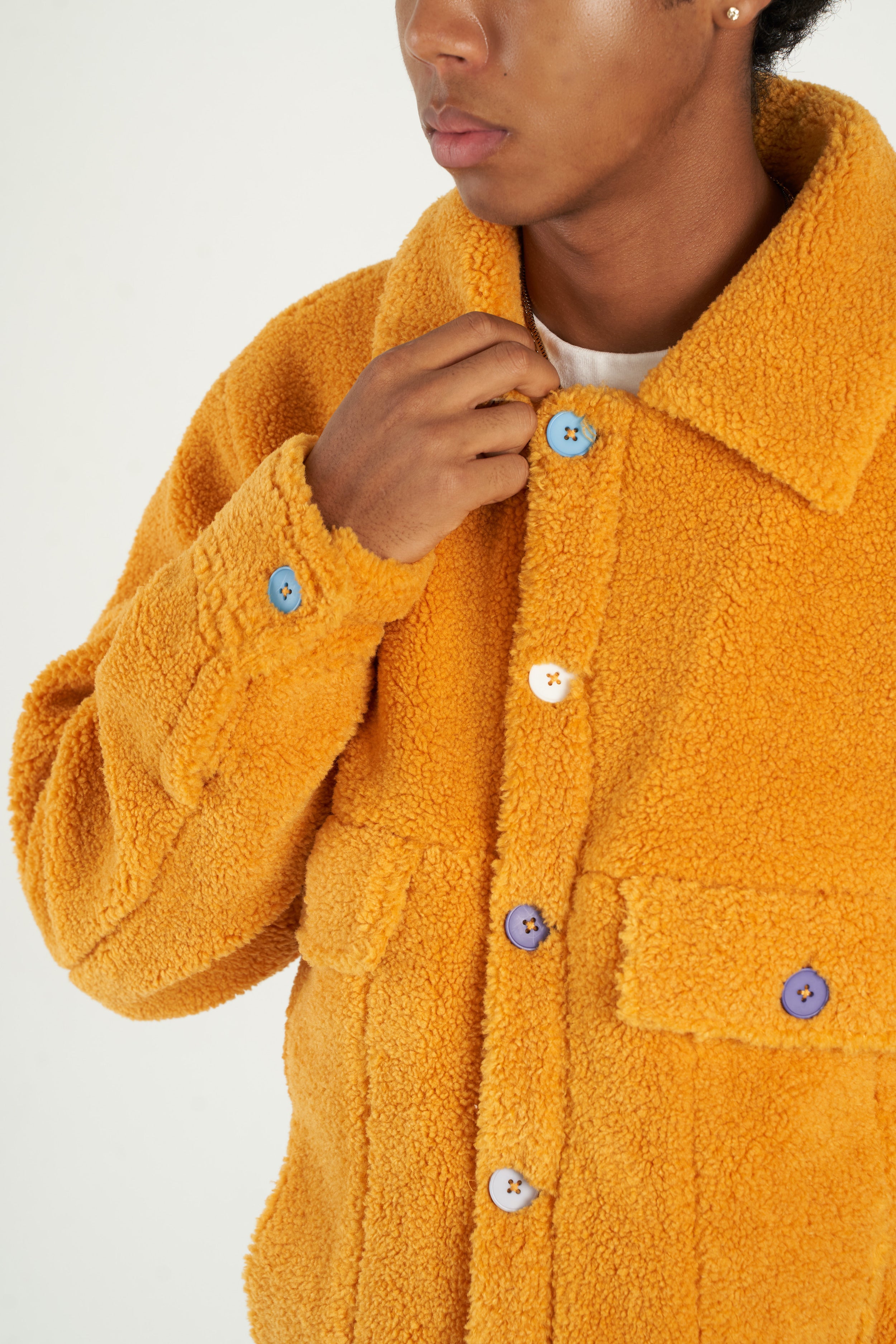 Marigold Sherpa Fleece Jacket