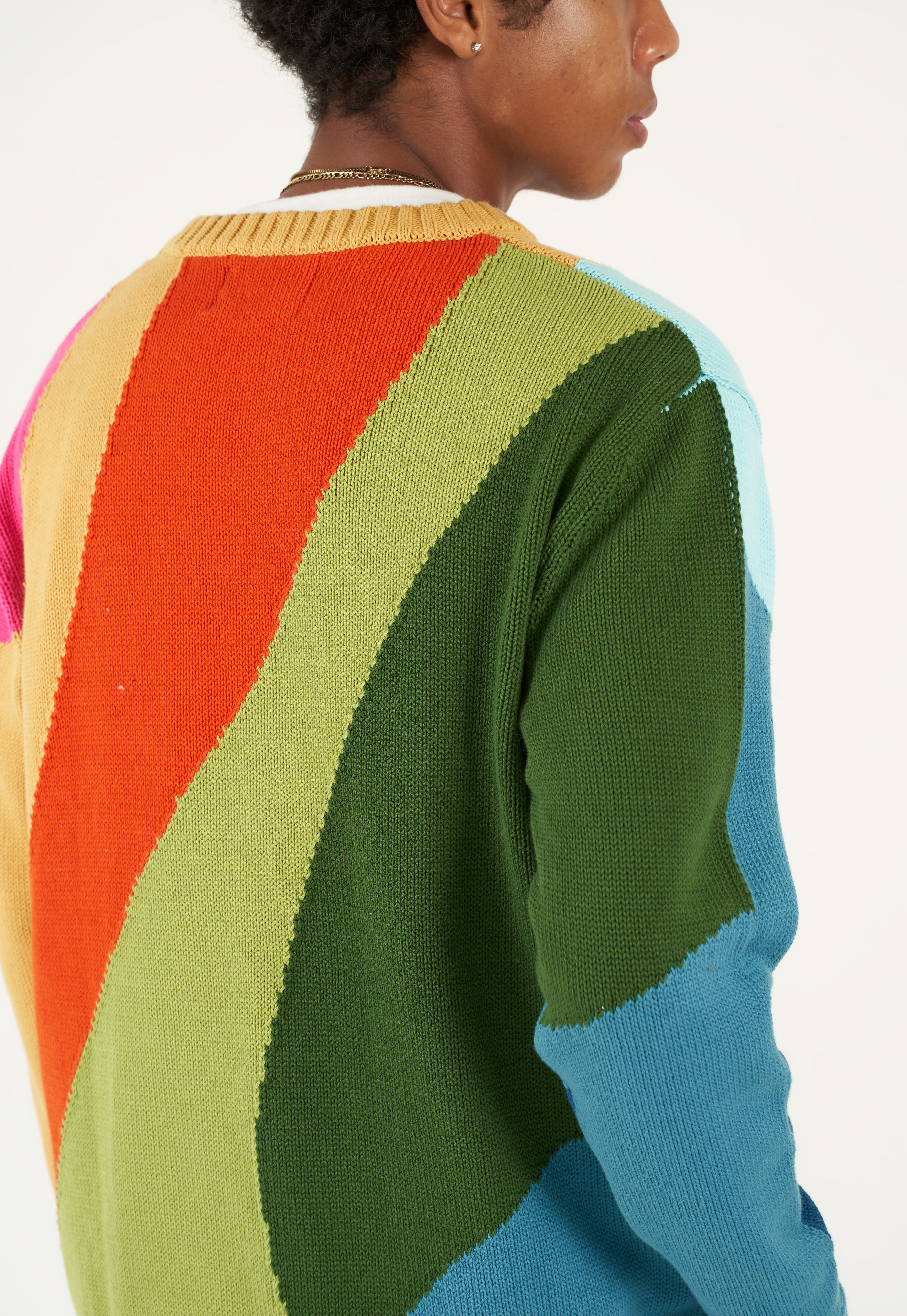 Layered Terrain Knitted Crewneck