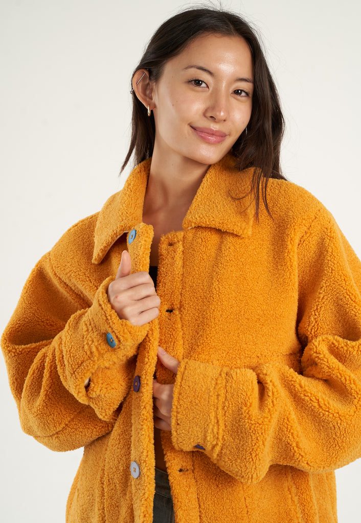 Marigold Sherpa Fleece Jacket – YITAI